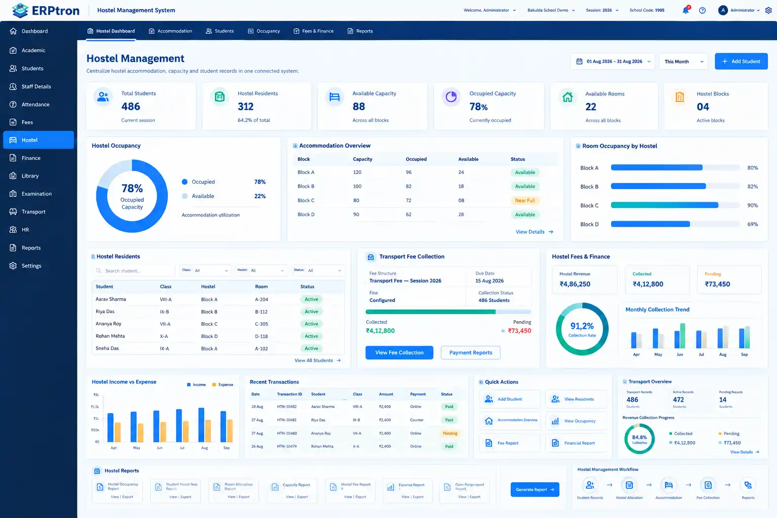 Hostel Management System