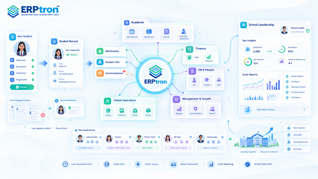 Where ERPtron Fits Into the School Management Journey?